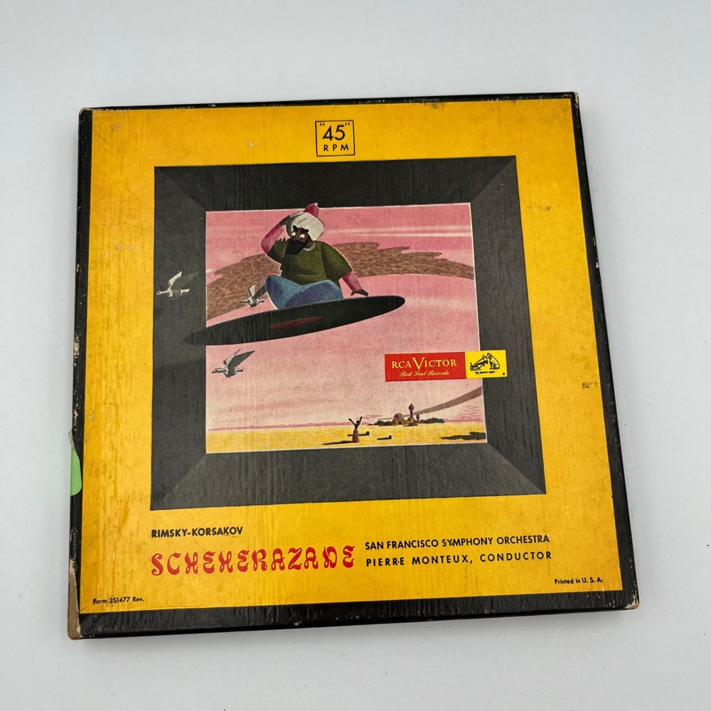 Rimsky Korsakov Scheherazade Op 35 RCA Victor‎ Symphony Orchestra 45 RPM Vinyl
